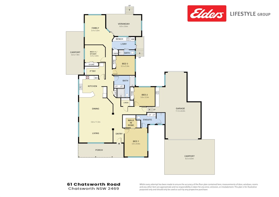 61 Chatsworth Road, Chatsworth, NSW, 2469 - Floorplan 1