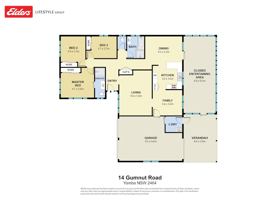 14 Gumnut Road, Yamba, NSW, 2464 - Floorplan 1