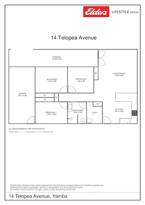 14 Telopea Avenue, Yamba, NSW, 2464 - Floorplan 1