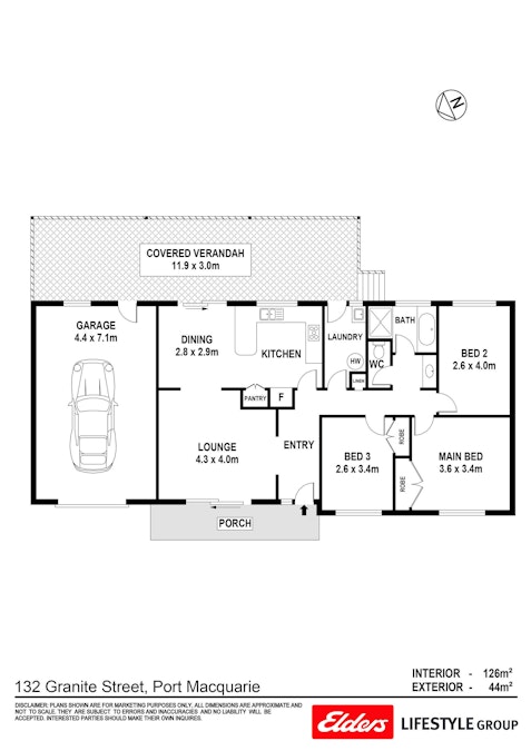 132 Granite Street, Port Macquarie, NSW, 2444 - Floorplan 1