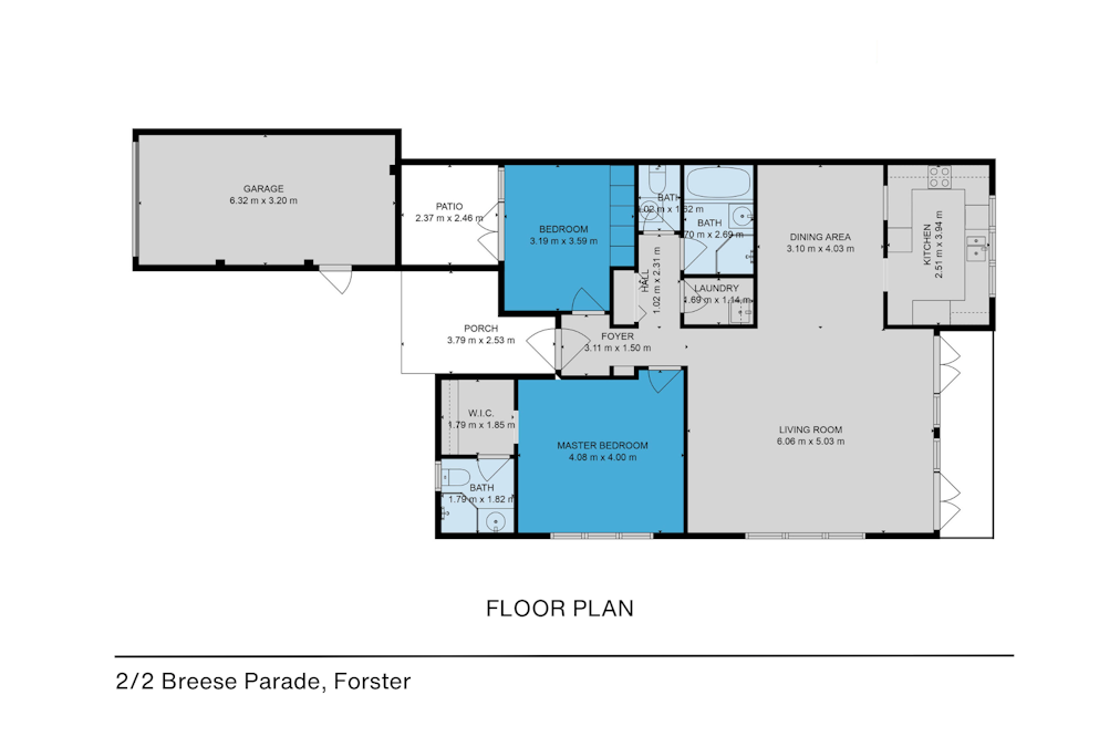 2/2 Breese Parade, Forster, NSW, 2428 - Floorplan 1