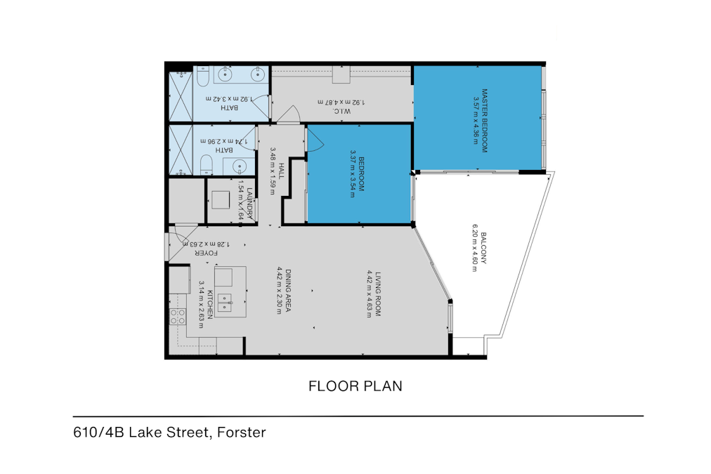 610/4B Lake Street, Forster, NSW, 2428 - Floorplan 1
