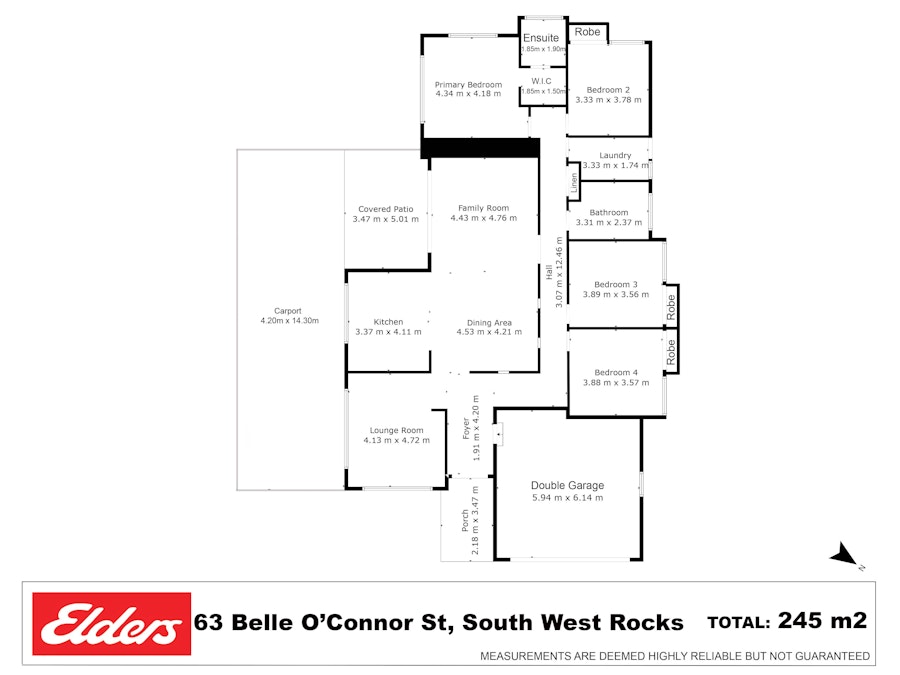 63 Belle O'connor Street, South West Rocks, NSW, 2431 - Floorplan 1