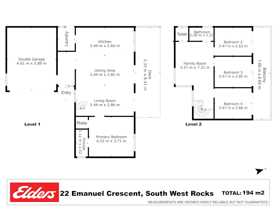 22 Emanuel Crescent, South West Rocks, NSW, 2431 - Floorplan 1