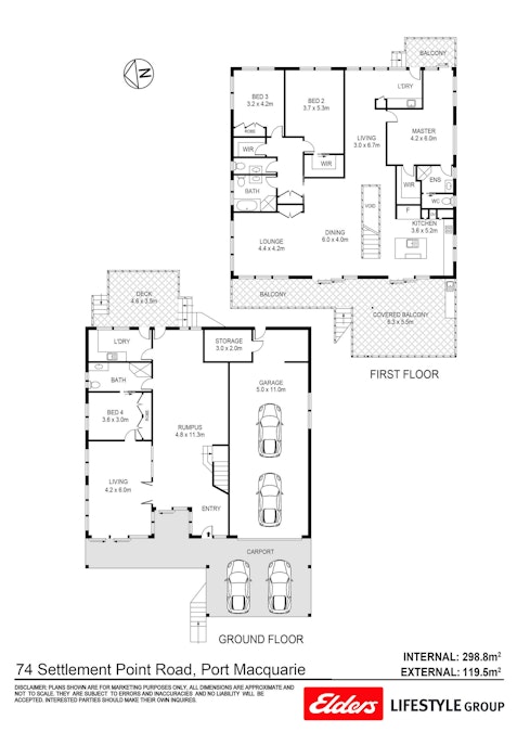 74 Settlement Point Road, Port Macquarie, NSW, 2444 - Floorplan 1