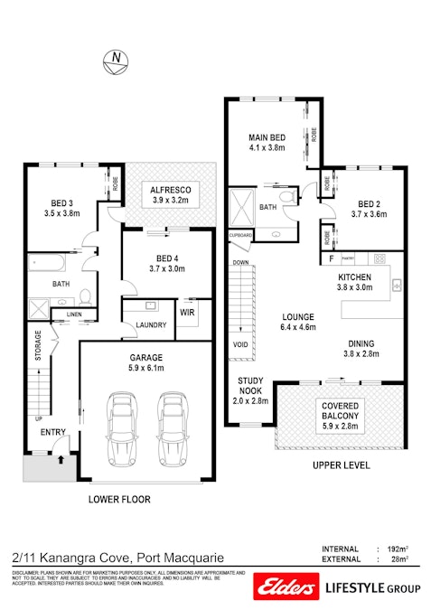 2/11 Kanangra Cove, Port Macquarie, NSW, 2444 - Floorplan 1