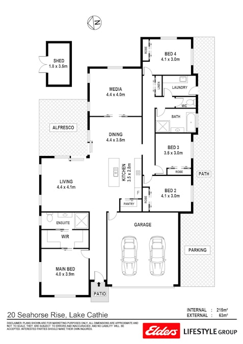 20 Seahorse Rise, Lake Cathie, NSW, 2445 - Floorplan 1