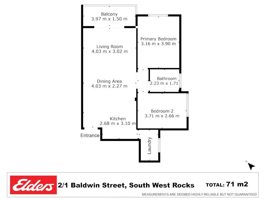 2/1 Baldwin Street, South West Rocks, NSW, 2431 - Floorplan 1