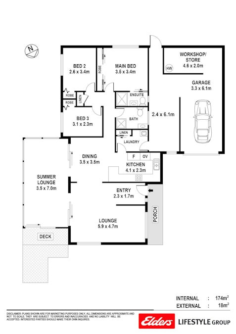 3 Edwards Street, Port Macquarie, NSW, 2444 - Floorplan 1