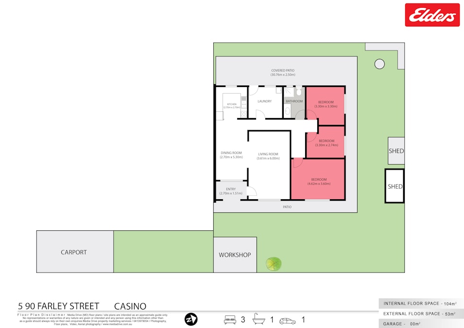 5/90 Farley Street, Casino, NSW, 2470 - Floorplan 1