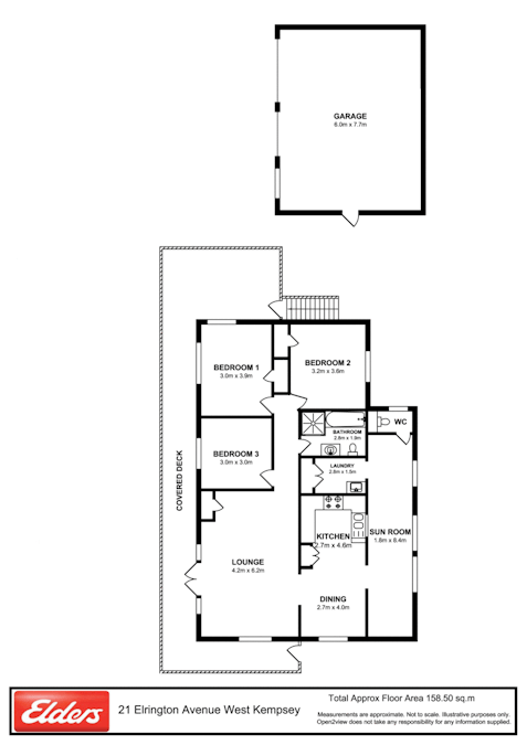 21 Elrington Avenue, West Kempsey, NSW, 2440 - Floorplan 1