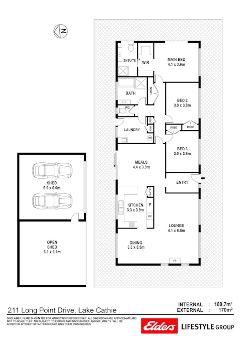 211 Long Point Drive, Lake Cathie, NSW, 2445 - Floorplan 1