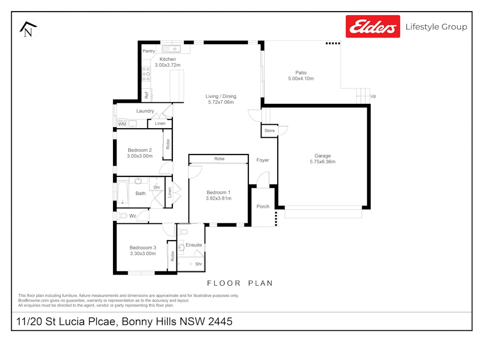 11/20 St Lucia Place, Bonny Hills, NSW, 2445 - Floorplan 1