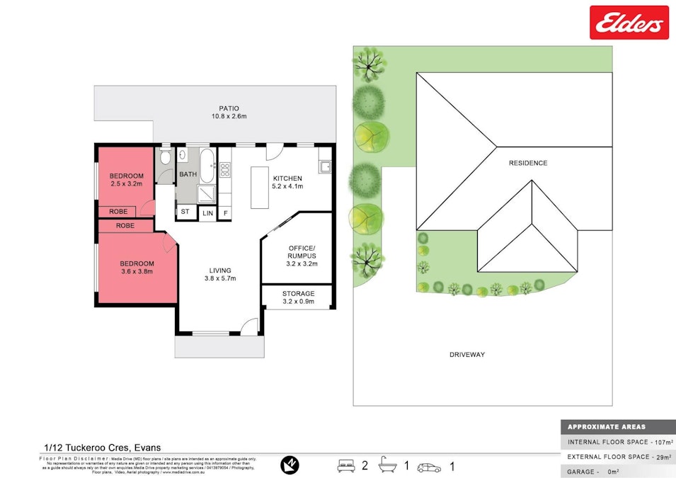 1/12 Tuckeroo Crescent, Evans Head, NSW, 2473 - Floorplan 1