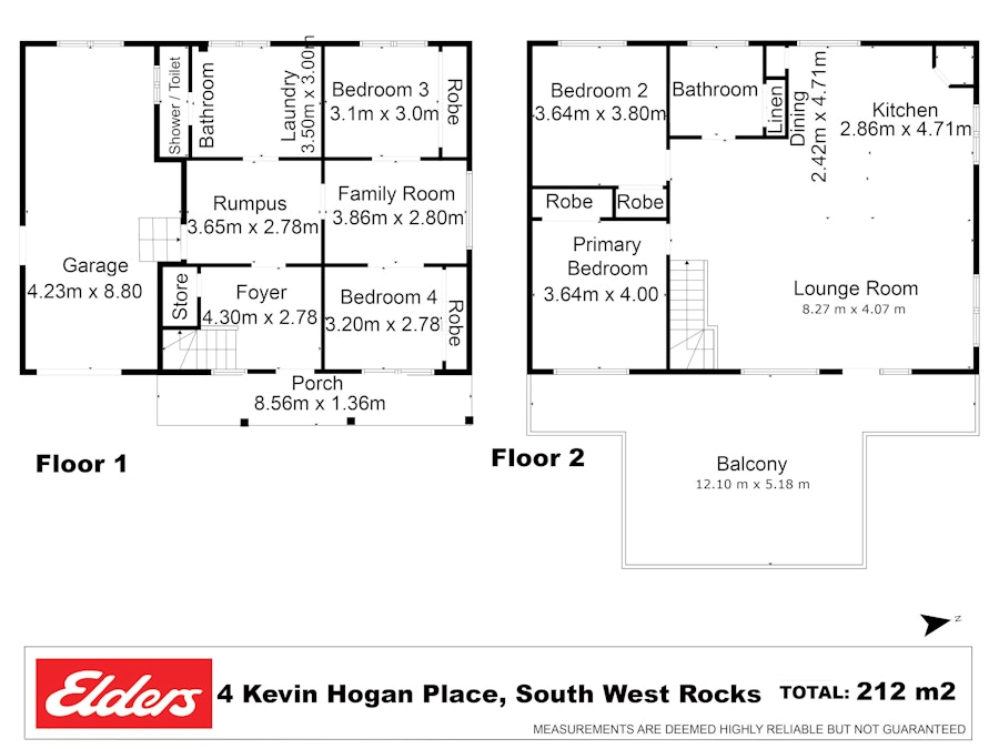 4 Kevin Hogan Place, South West Rocks, NSW, 2431 - Floorplan 2