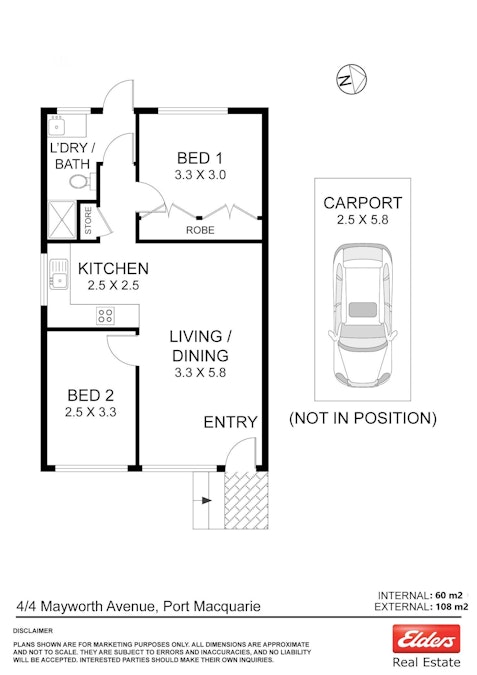 4/4 Mayworth Avenue, Port Macquarie, NSW, 2444 - Floorplan 1