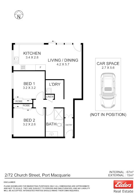 2/72 Church Street, Port Macquarie, NSW, 2444 - Floorplan 1