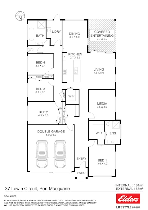 37 Lewin Circuit, Port Macquarie, NSW, 2444 - Floorplan 1