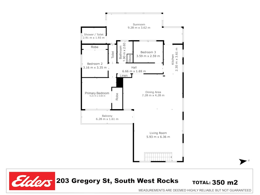 203 Gregory Street, South West Rocks, NSW, 2431 - Floorplan 1