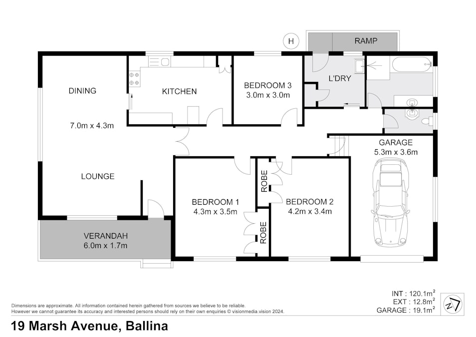 19 Marsh Avenue, Ballina, NSW, 2478 - Floorplan 1