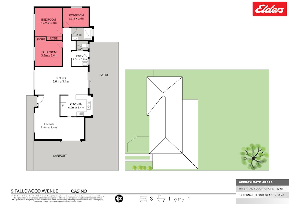 9 Tallowood Drive, Casino, NSW, 2470 - Floorplan 1