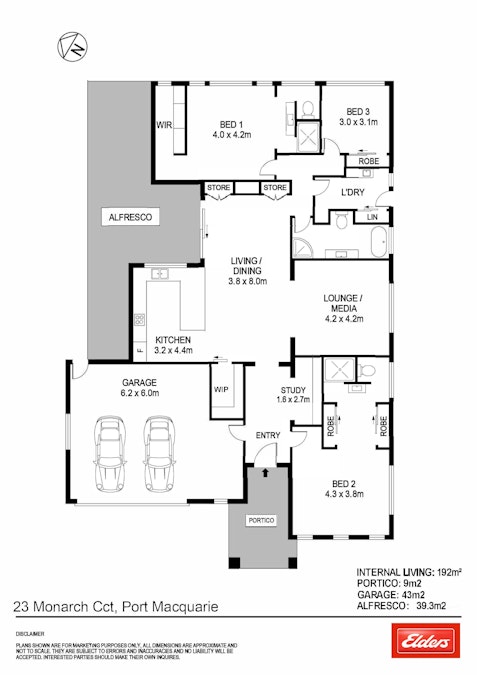 23 Monarch Circuit, Port Macquarie, NSW, 2444 - Floorplan 1