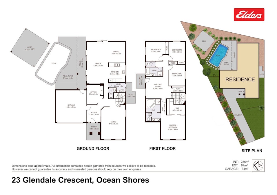 23 Glendale Crescent, Ocean Shores, NSW, 2483 - Floorplan 1