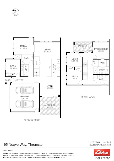 95 Neave Way, Thrumster, NSW, 2444 - Floorplan 1