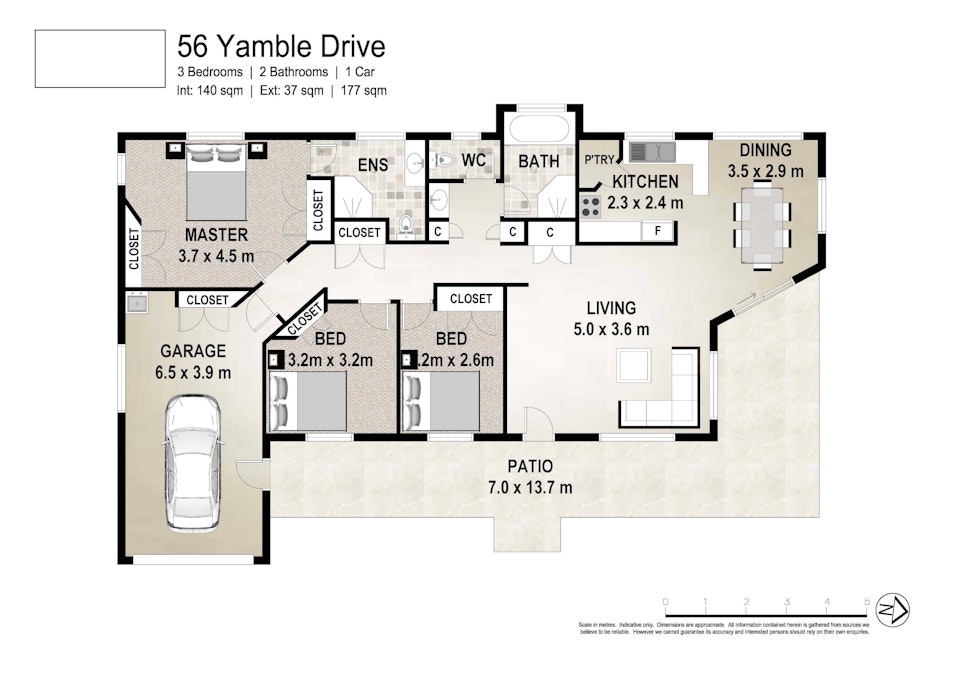 56 Yamble Drive, Ocean Shores, NSW, 2483 - Floorplan 1