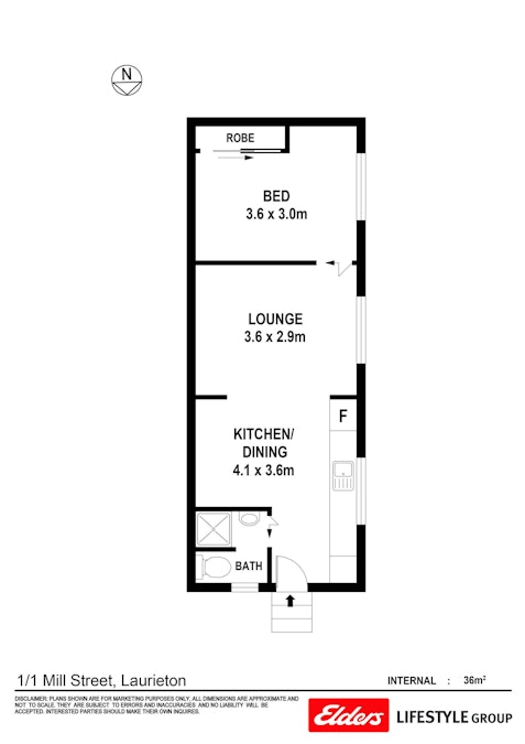 1/1 Mill Street, Laurieton, NSW, 2443 - Floorplan 1