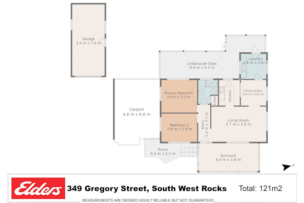 349 Gregory Street, South West Rocks, NSW, 2431 - Floorplan 1