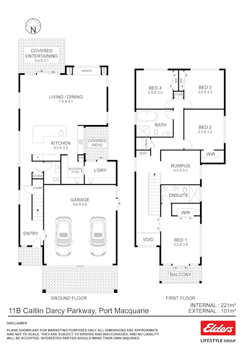 11b Caitlin Darcy Parkway, Port Macquarie, NSW, 2444 - Floorplan 1