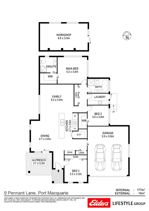 9 Pennant Lane, Port Macquarie, NSW, 2444 - Floorplan 1