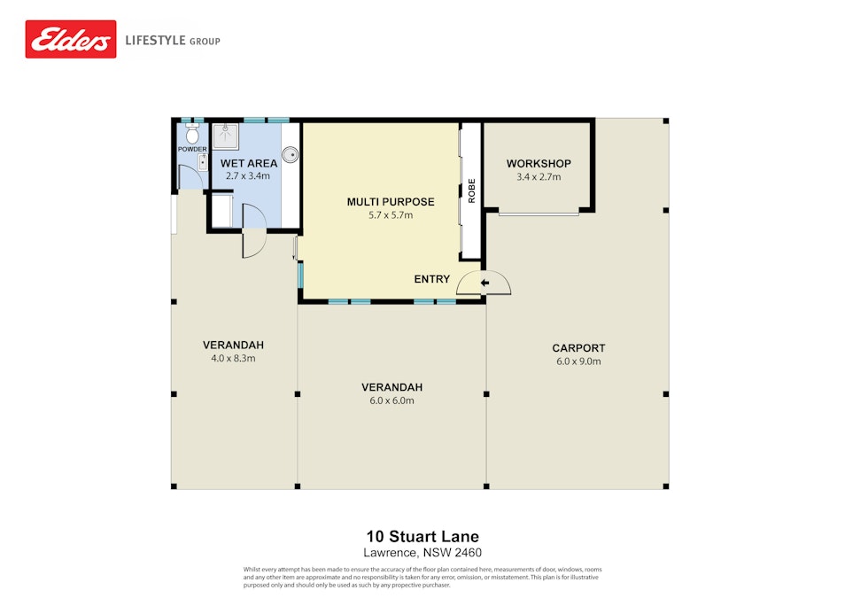 10 Stuart Lane, Lawrence, NSW, 2460 - Floorplan 1