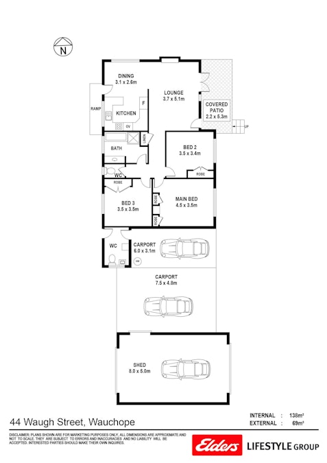 44 Waugh Street, Wauchope, NSW, 2446 - Floorplan 1