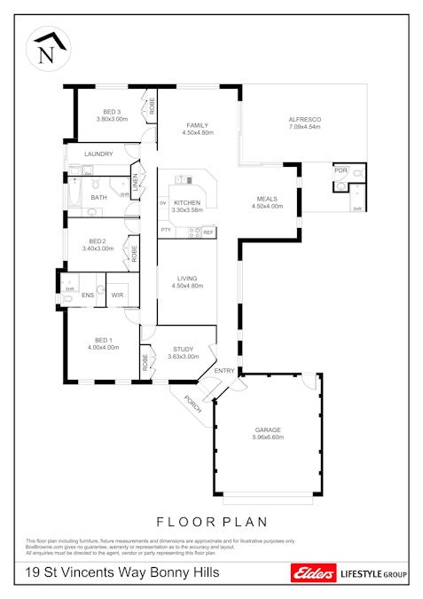 19 St Vincents Way, Bonny Hills, NSW, 2445 - Floorplan 1