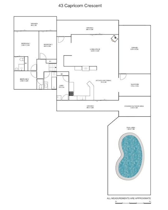 43 Capricorn Crescent, Junction Hill, NSW, 2460 - Floorplan 1