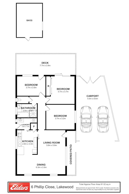 6 Phillip Close, Lakewood, NSW, 2443 - Floorplan 1