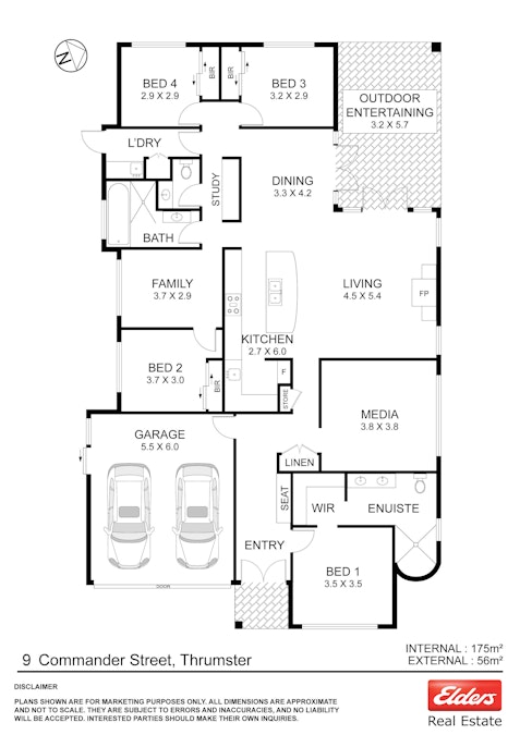 9 Commander Street, Thrumster, NSW, 2444 - Floorplan 1