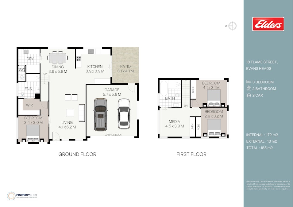 18 Flame Street, Evans Head, NSW, 2473 - Floorplan 1