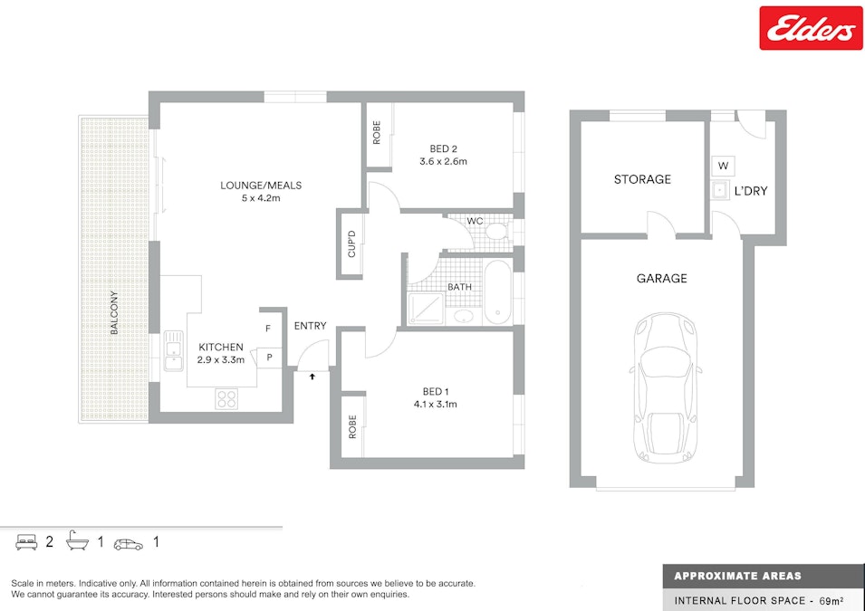 7/1 Maine Place, Ballina, NSW, 2478 - Floorplan 1