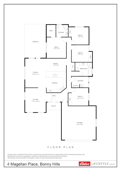 4 Magellan Place, Bonny Hills, NSW, 2445 - Floorplan 1