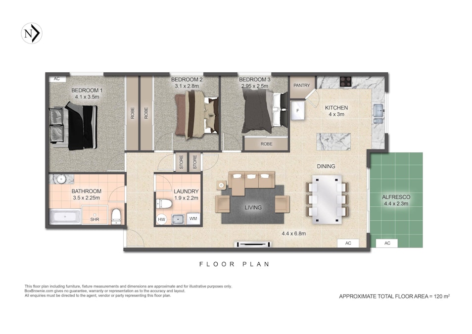 4/3 Lake Street, Tuncurry, NSW, 2428 - Floorplan 1