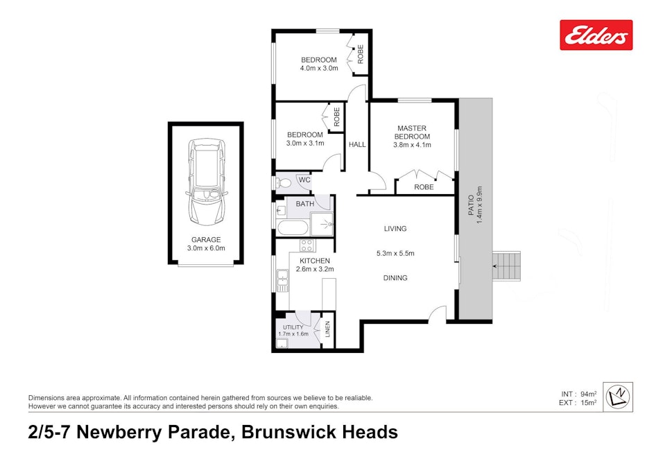 2/5-7 Newberry Parade, Brunswick Heads, NSW, 2483 - Floorplan 1