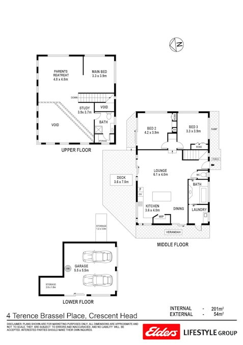 4 Terence Brassel Place, Crescent Head, NSW, 2440 - Floorplan 1