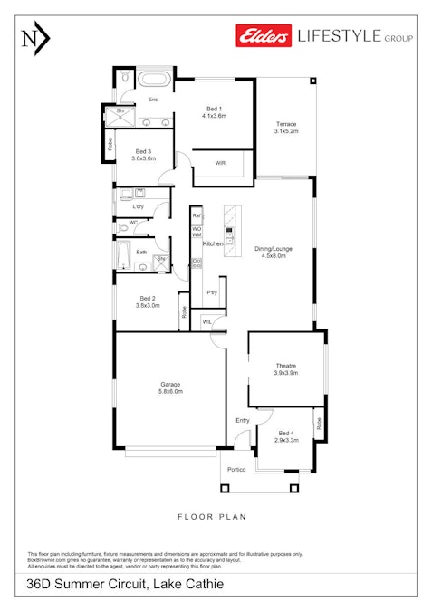 36D Summer Circuit, Lake Cathie, NSW, 2445 - Floorplan 1