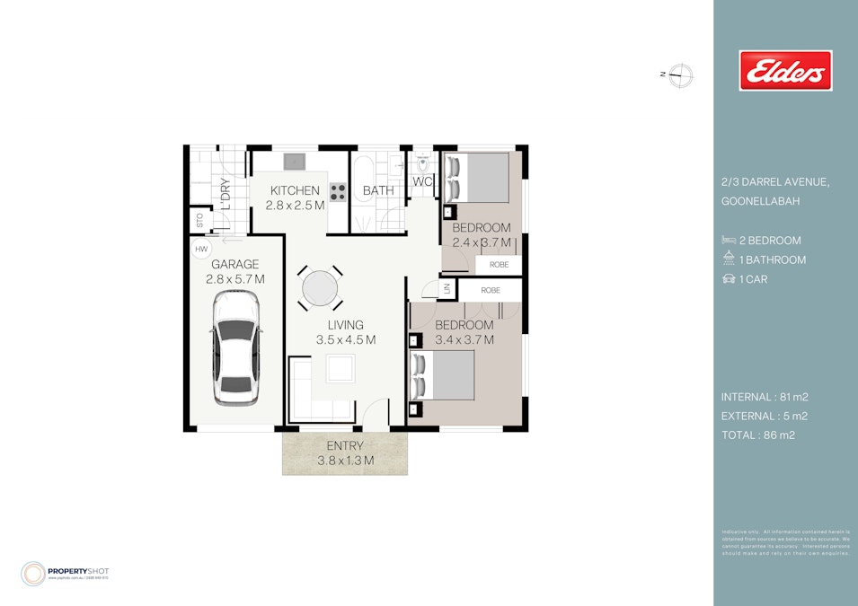 2/3 Darrel Avenue, Goonellabah, NSW, 2480 - Floorplan 1