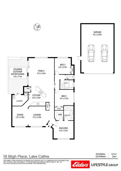 16 Bligh Place, Lake Cathie, NSW, 2445 - Floorplan 1