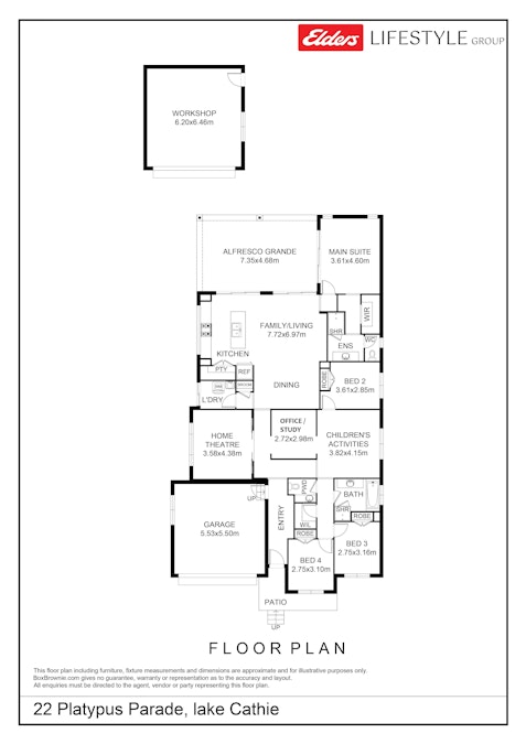 22 Platypus Parade, Lake Cathie, NSW, 2445 - Floorplan 1