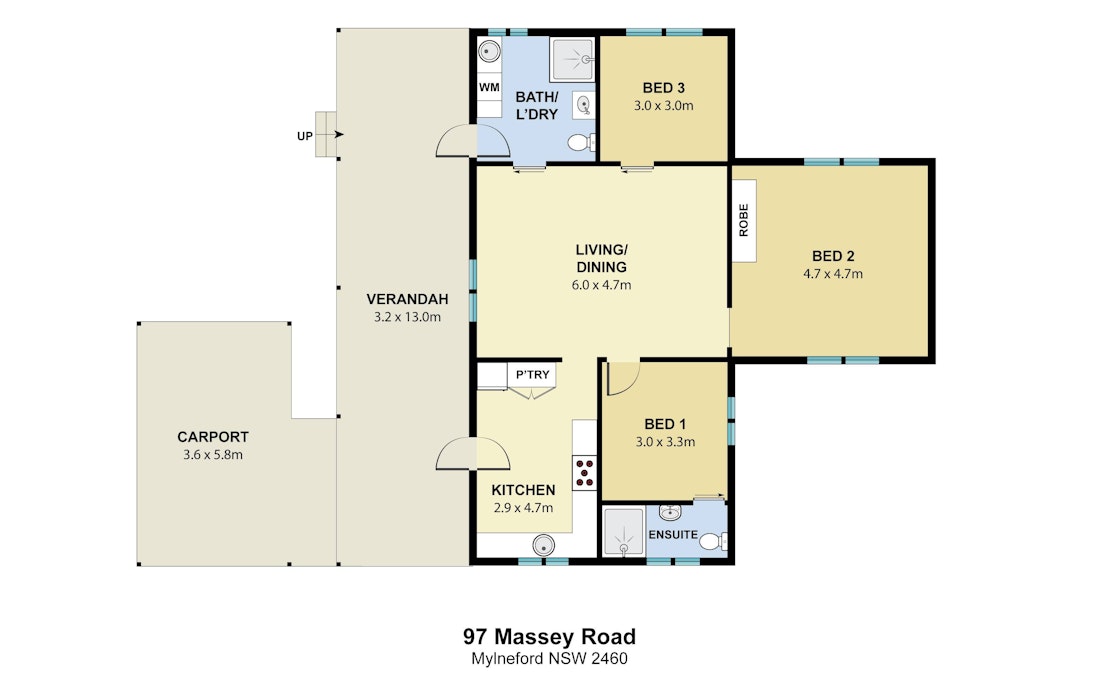 97 Massey Road, Mylneford, NSW, 2460 - Floorplan 1